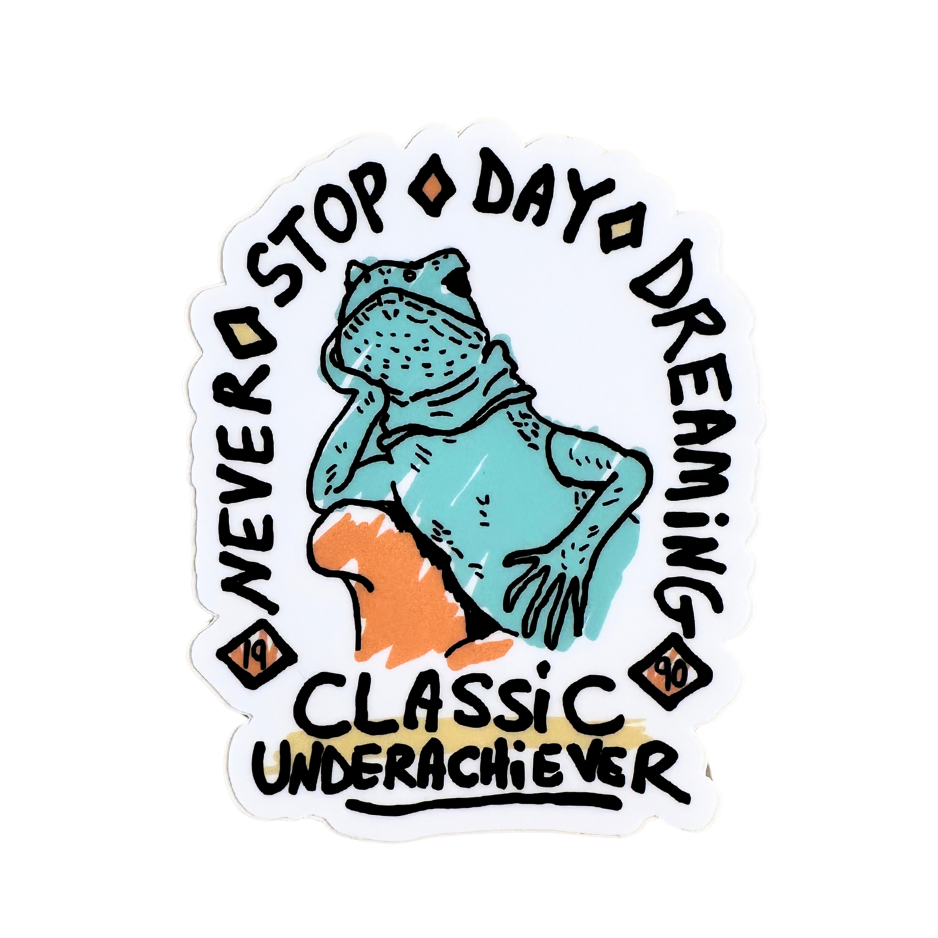 Daydreaming Lizard Sticker