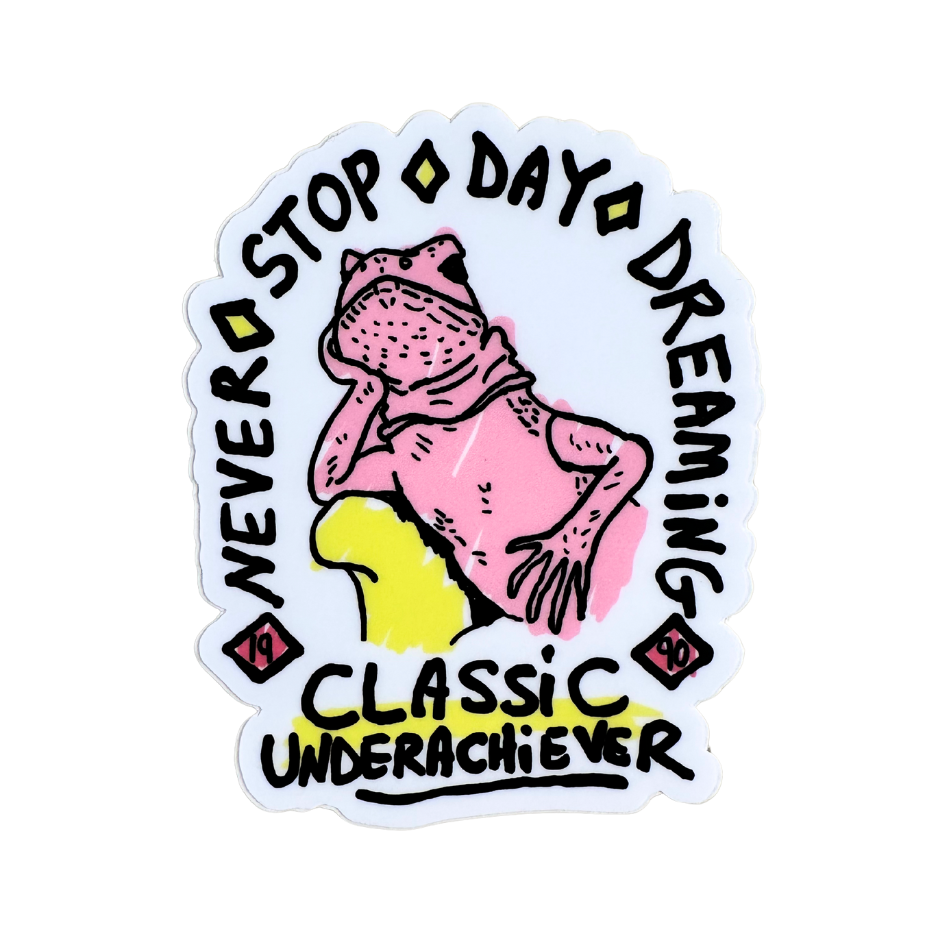 Daydreaming Lizard Sticker