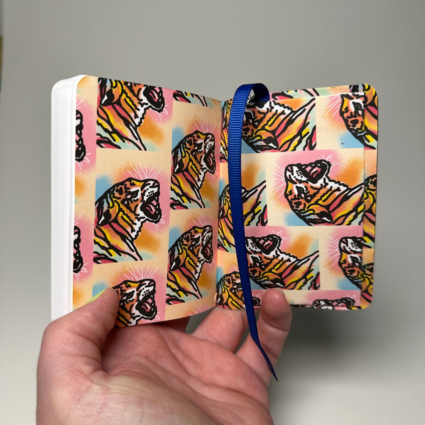 Black with Tiger 3x4 Notebook
