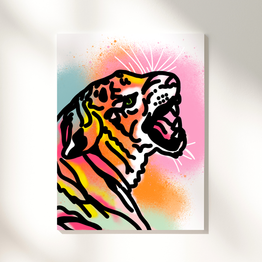 Tiger Open Edition Print