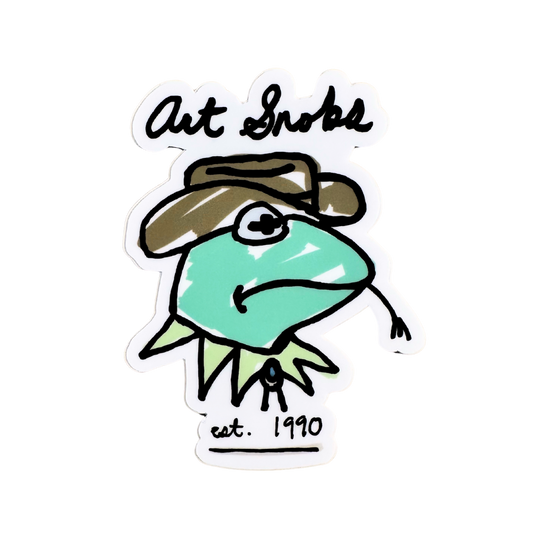 Cowboy Kermit Art Snobs Sticker