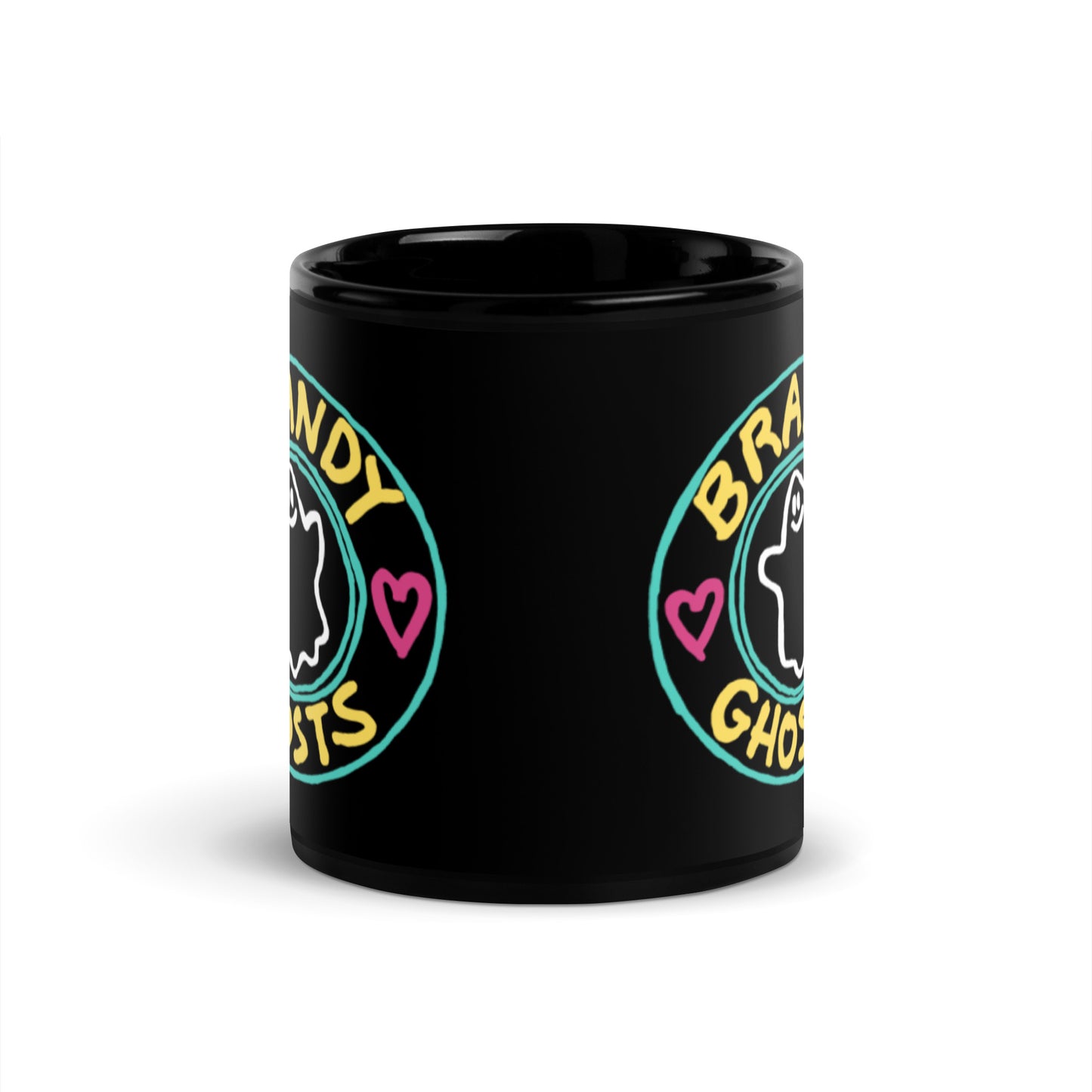 Brandy Loves Ghosts Black Glossy Mug