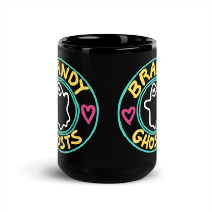 Brandy Loves Ghosts Black Glossy Mug