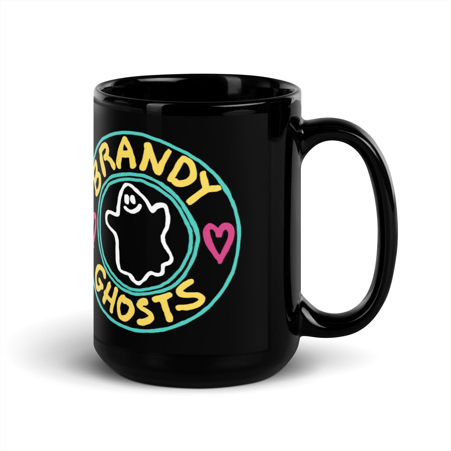 Brandy Loves Ghosts Black Glossy Mug